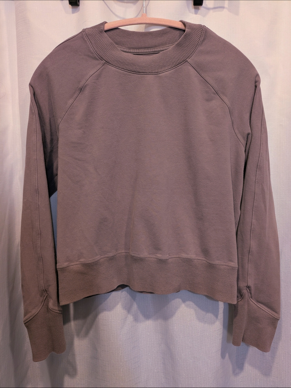 lululemon athletica Lavender/Grey Crewneck Sweatshirt